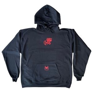 Spider-Man Chibi Multiple Colors & Sizes Marvel Black Hoodies! Large.